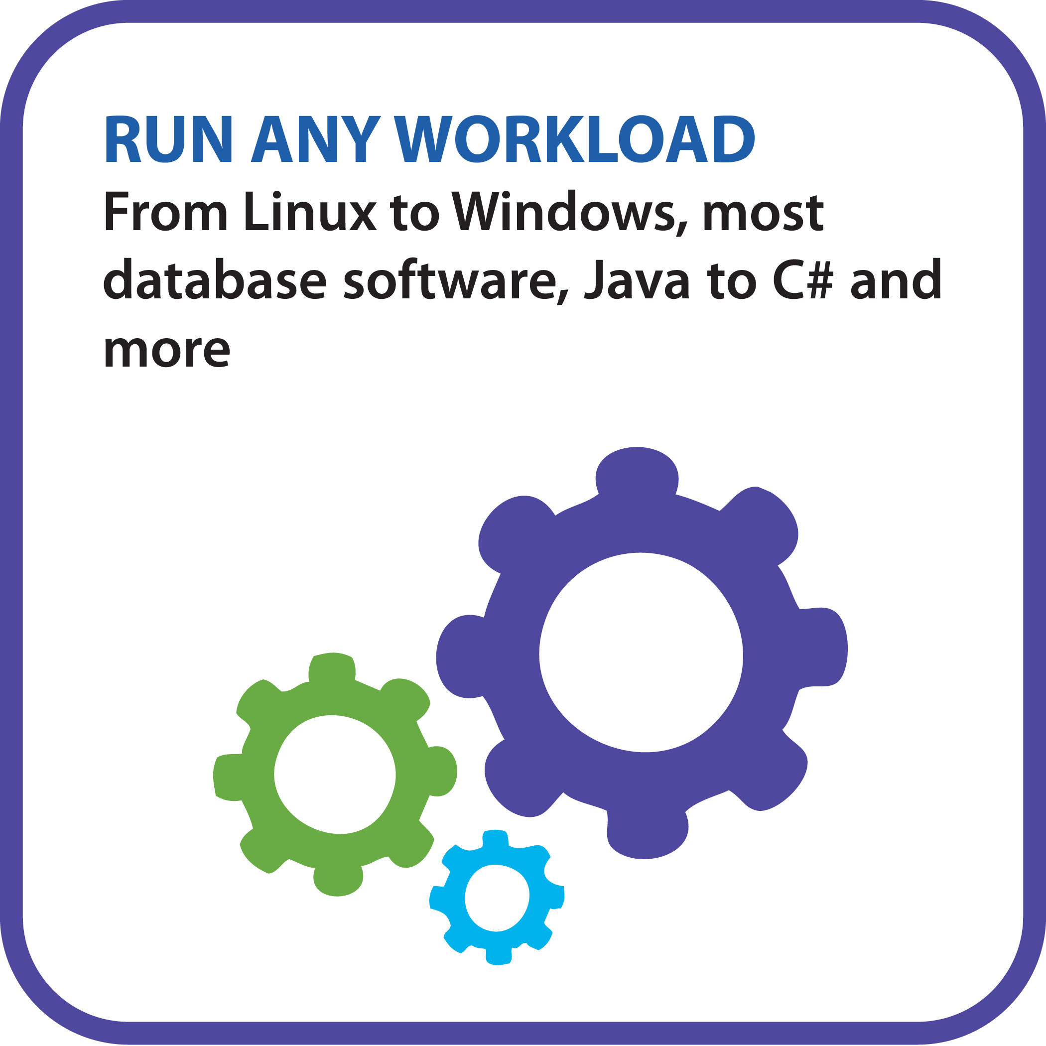 Run any workload