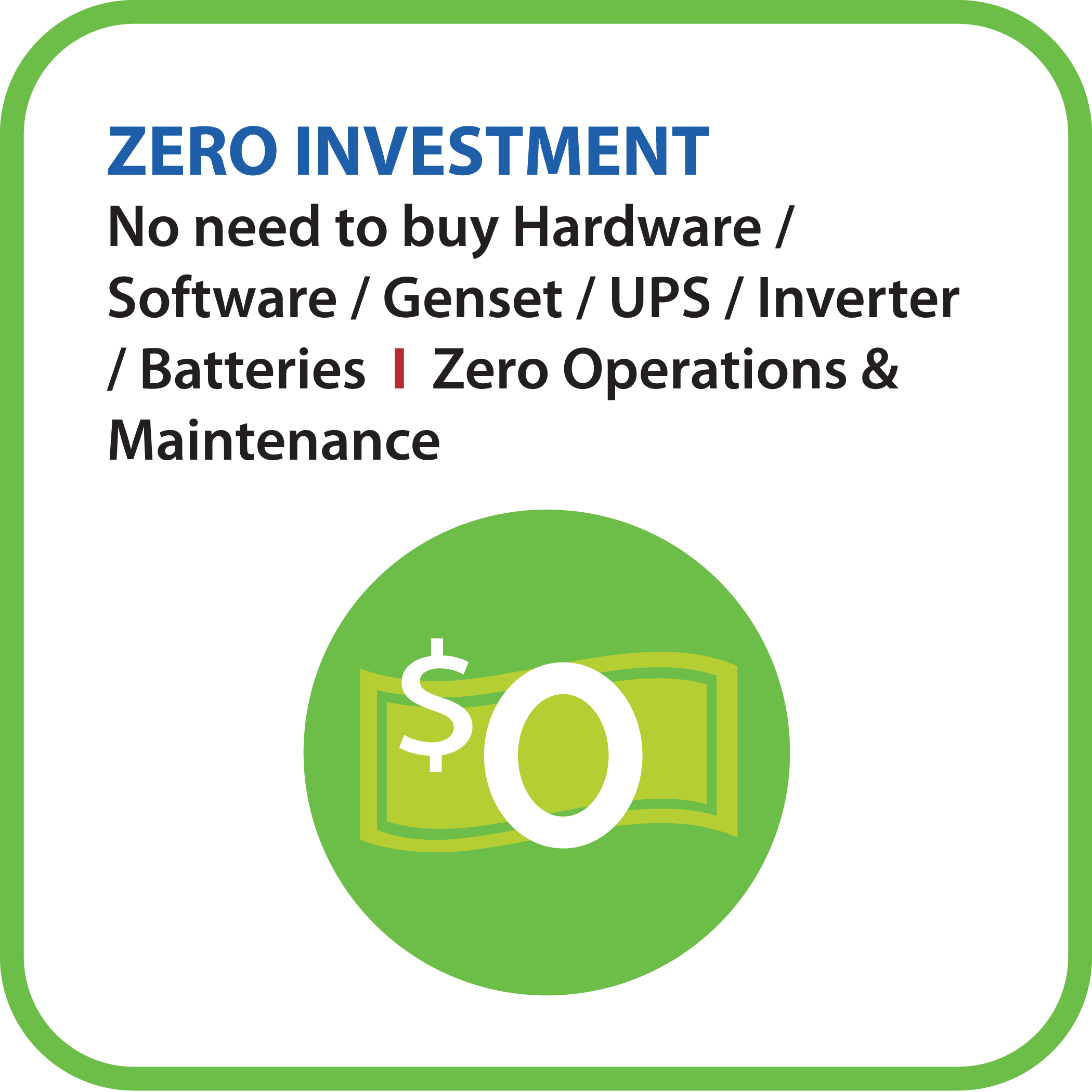 Zero Investment